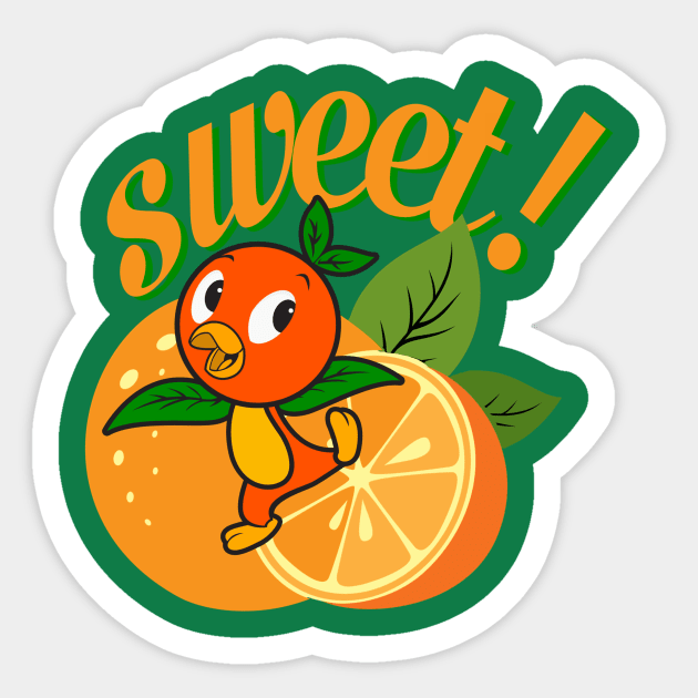 Sweet Orange Sticker by EnchantedTikiTees